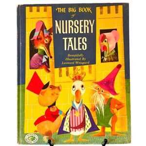VTG 1st Ed. 1954 Big Book of Nursery Tales, Illustrated by L. Weisgard, HC